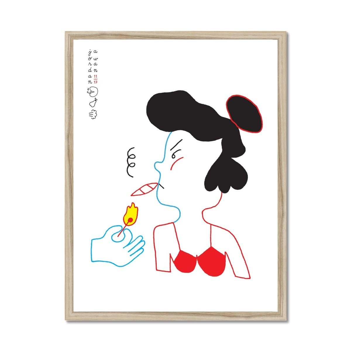 Prodigi Fine art 6"x8" / Natural Frame Jordan Awan | Smoker One