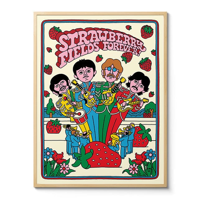 Room Fifty 24 x 32 (60 x 80cm) / Framed Prints Natural Strawberry Fields Forever | Danny Miller