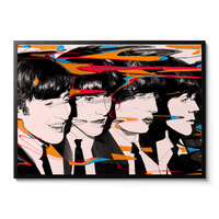 Room Fifty 23.4 x 33.1 (A1) (59.4 x 84.1cm) / Framed Prints Black Beatles '65 | Nicole Rifkin