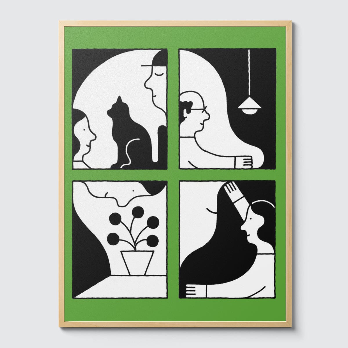 Room Fifty 24 x 32 (60 x 80cm) / Framed Prints natural Gino Bud Hoiting - Family