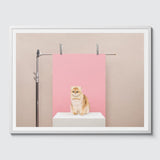 Room Fifty 24 x 32 (60 x 80cm) / Framed Prints white Anne Claire de Breij | Pink Cat