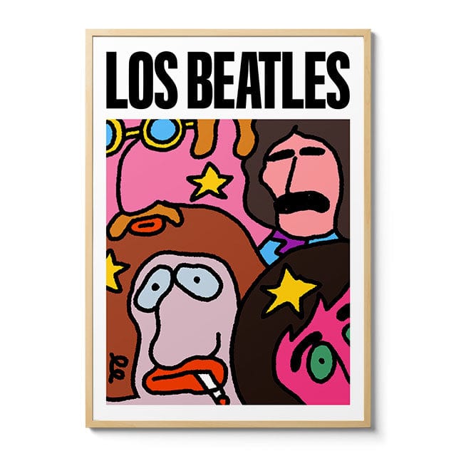 Room Fifty 23.4 x 33.1 (A1) (59.4 x 84.1cm) / Framed Prints Natural Los Beatles | RoomFifty
