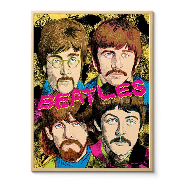 Room Fifty 24 x 32 (60 x 80cm) / Framed Prints Natural BEATLES | Brian Lutz