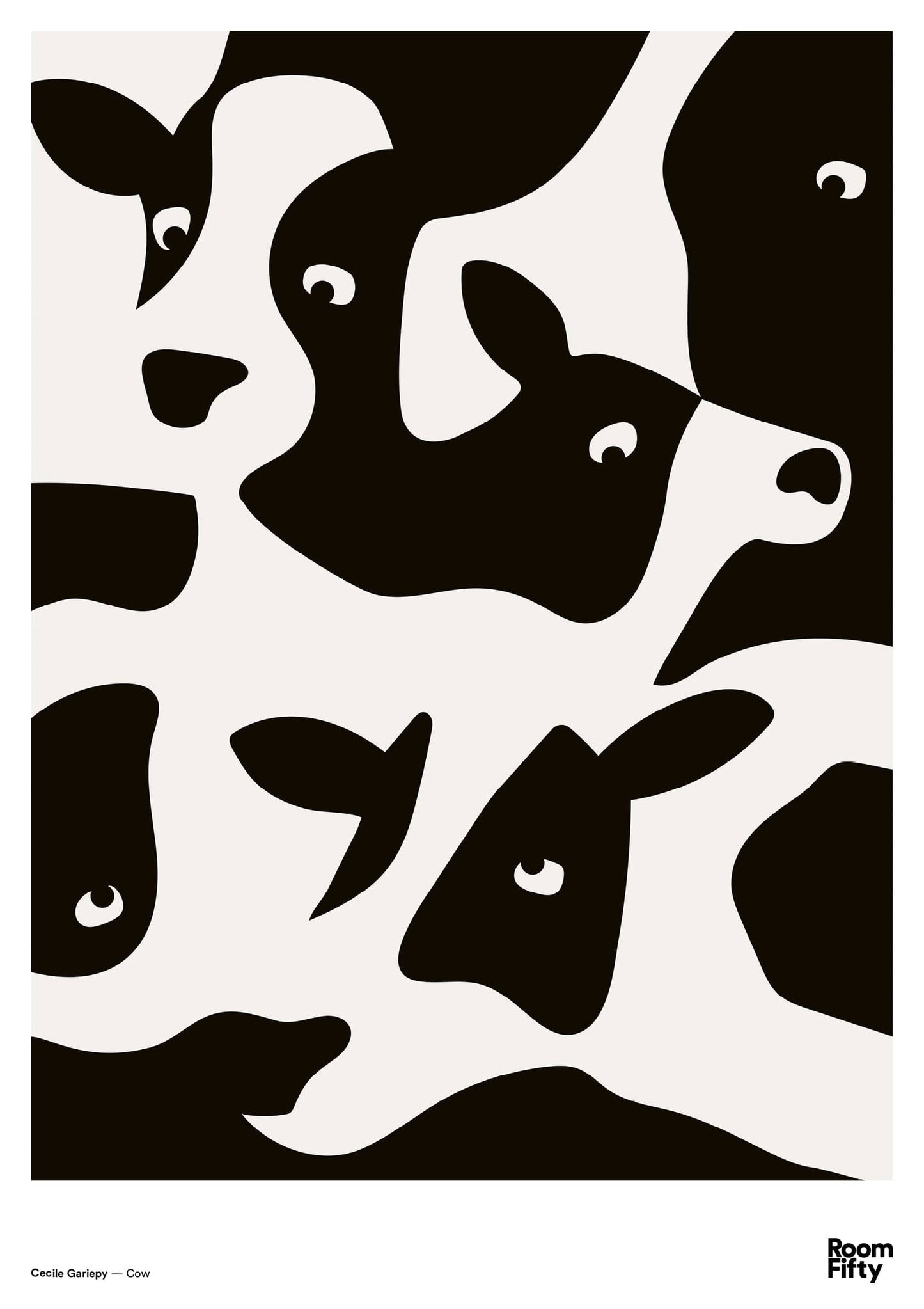 Captain Cyan Poster A2 (42x59.4cm) Cecile Gariepy | Cow | Poster