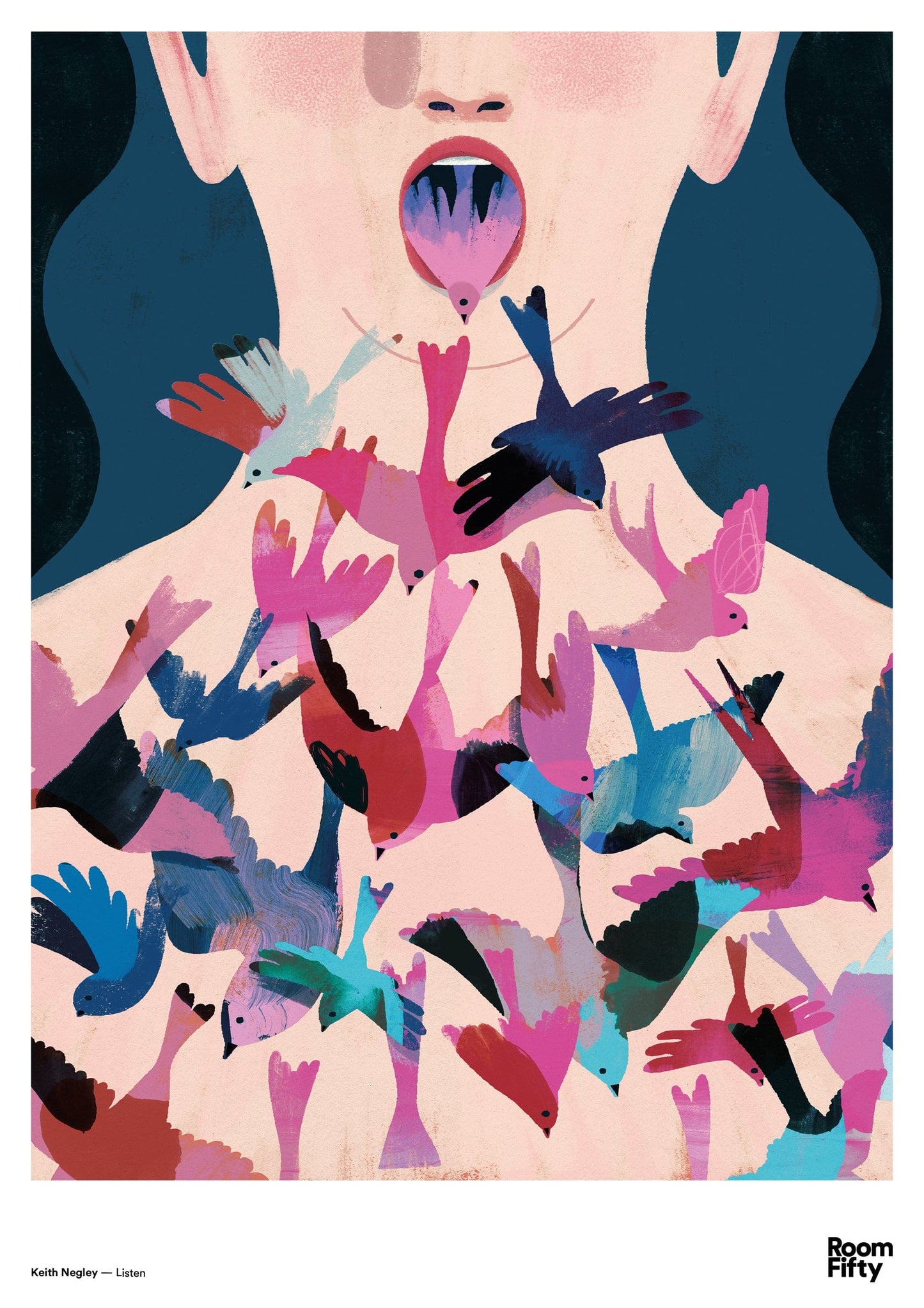 Captain Cyan Poster A2 (42x59.4cm) Keith Negley | Listen | Poster