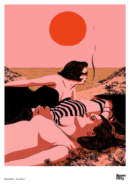 Captain Cyan Poster A2 (42x59.4cm) Nicole Rifkin | Blood Moon | Poster