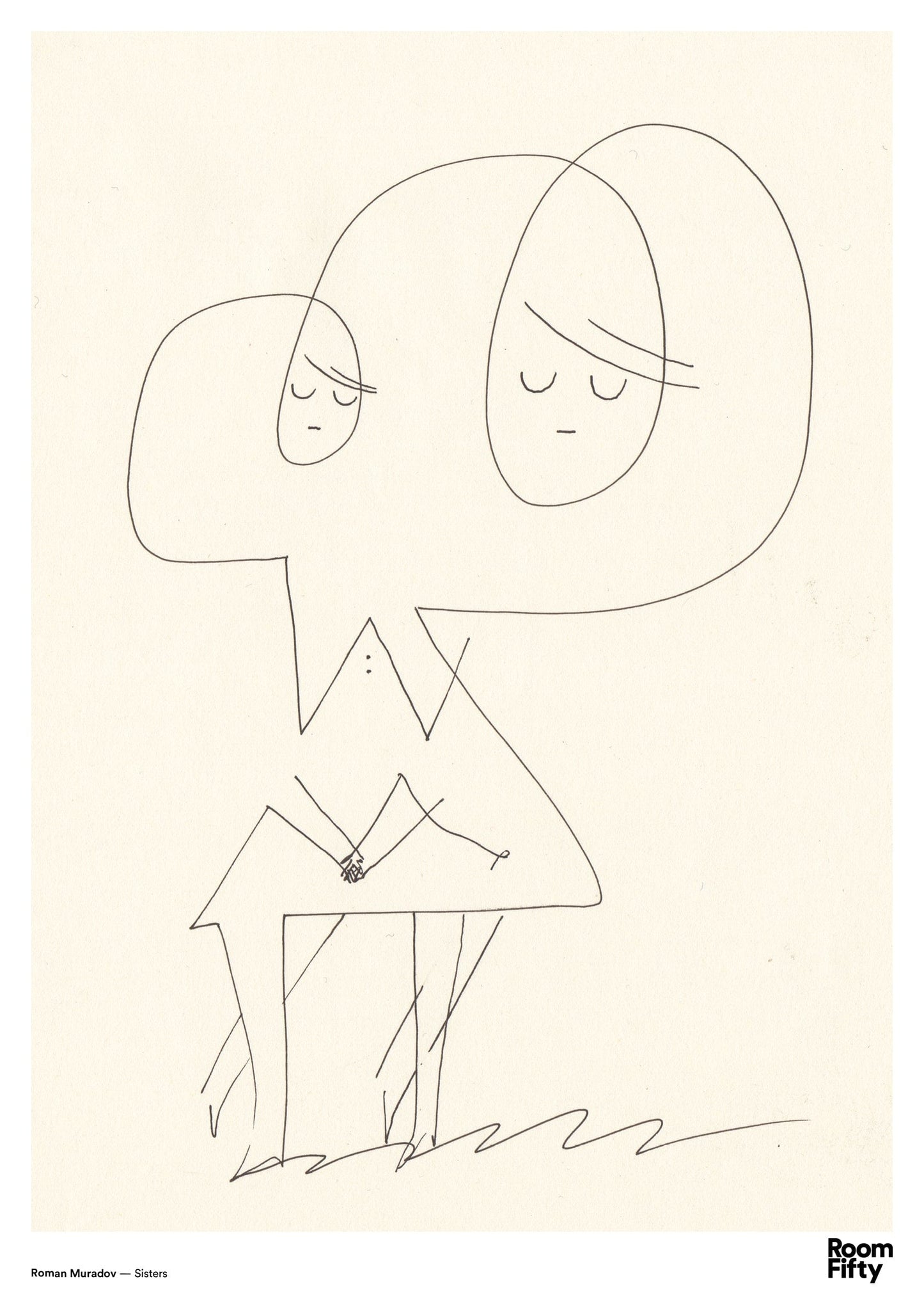 Captain Cyan Poster A2 (42x59.4cm) Roman Muradov | Sisters | Poster