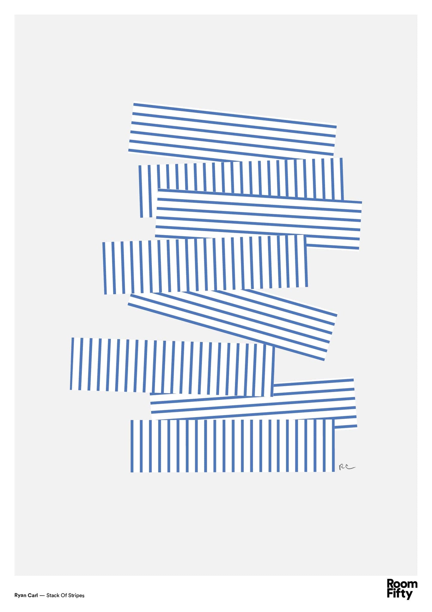 Captain Cyan Poster A2 (42x59.4cm) Ryan Carl | Stack of Stripes | Poster