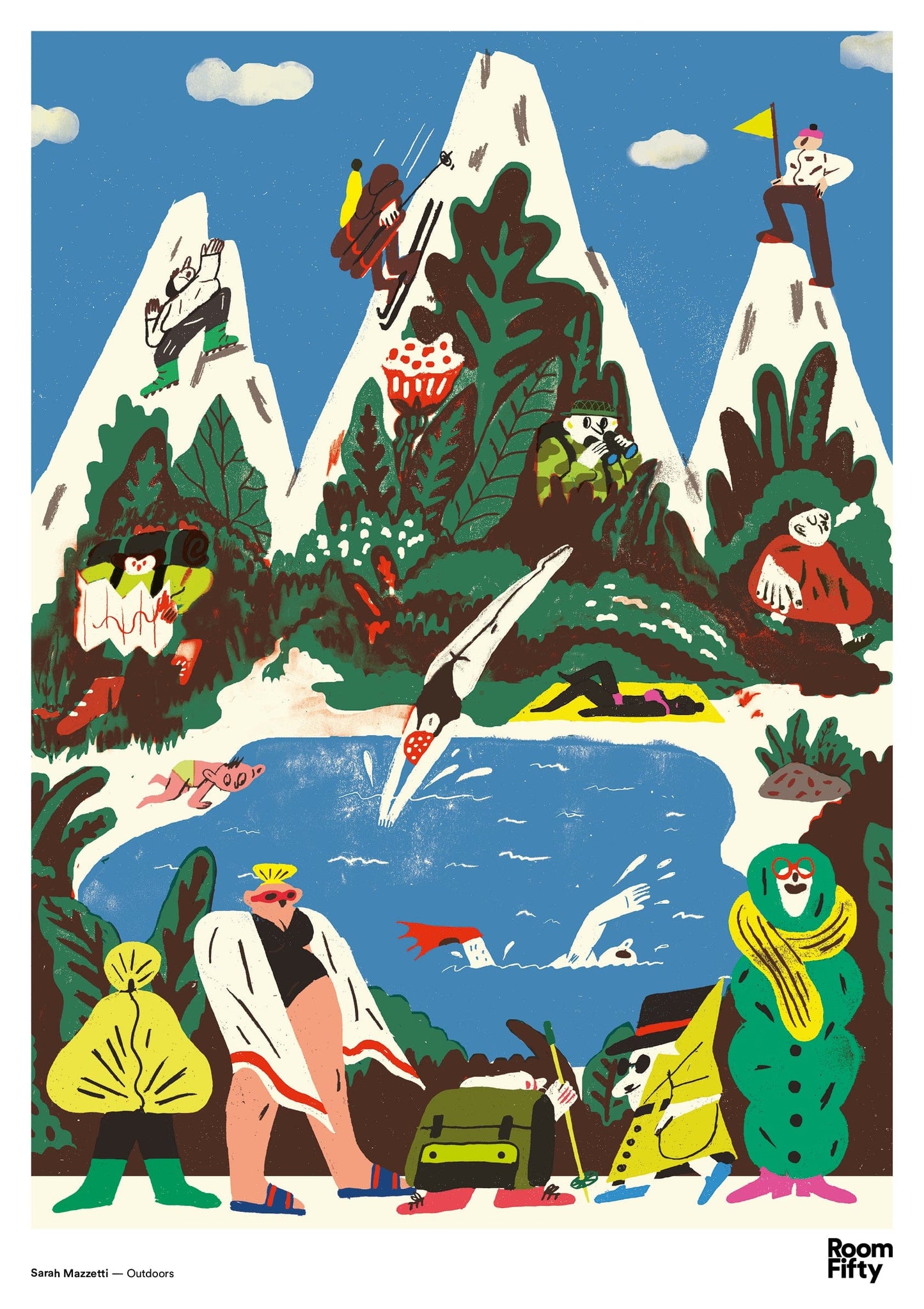 Captain Cyan Poster A2 (42x59.4cm) Sarah Mazzetti | Outdoors | Poster