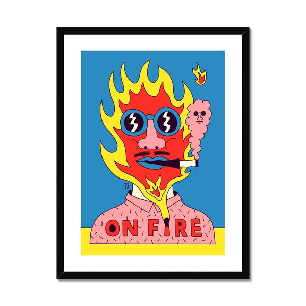 Prodigi Fine art 18"x24" / Black Frame Jango Jim | On Fire