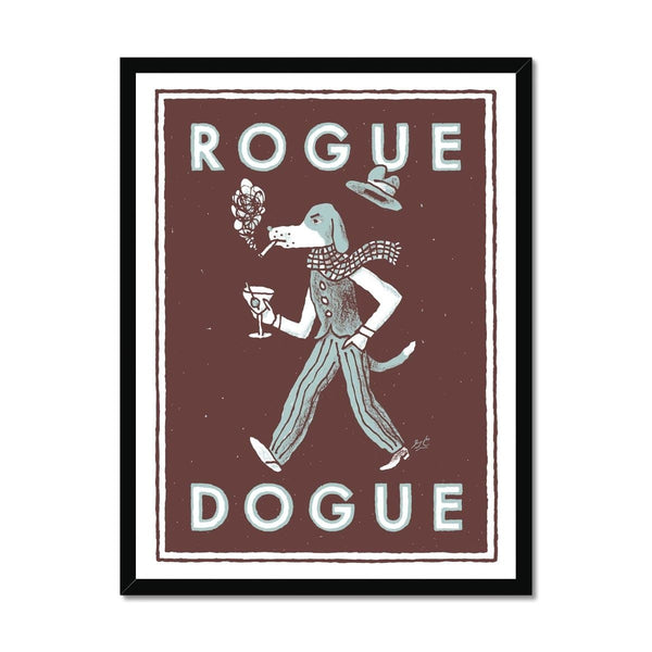Prodigi Fine art 18"x24" / Black Frame Rogue Dogue Framed Print