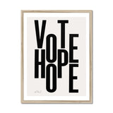 Prodigi Fine art 18"x24" / Natural Frame Chris Clarke | Vote Hope