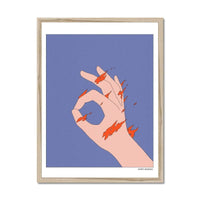 Prodigi Fine art 18"x24" / Natural Frame Mario Meneses | Fire Hand