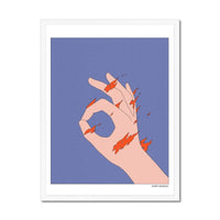 Prodigi Fine art 18"x24" / White Frame Mario Meneses | Fire Hand