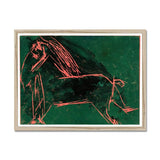 Prodigi Fine art 24"x18" / Natural Frame Uduehi Imienwanrin | Pink Horse In Shadow Framed Print