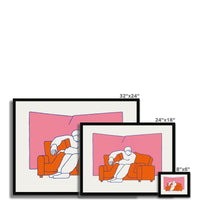 Prodigi Fine art Couchsurfing Framed Print