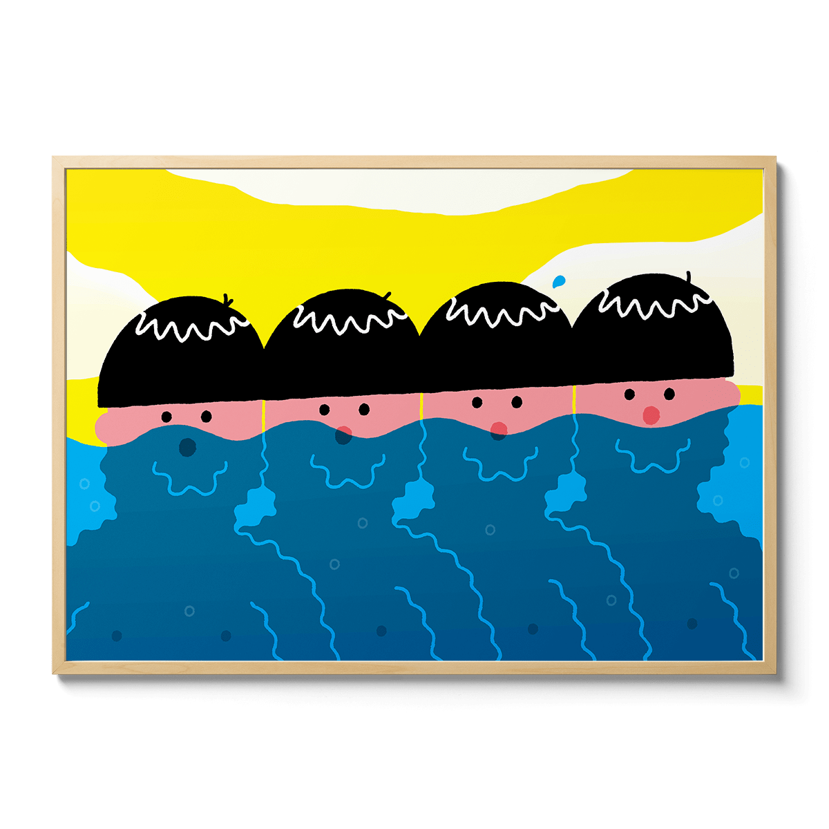 Room Fifty 23.4 x 33.1 (A1) (59.4 x 84.1cm) / Framed Prints Natural Everybody Had a Wet Dream | Jordan Awan