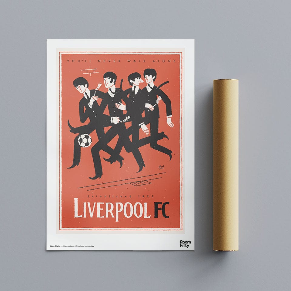 Captain Cyan Poster Liverpudlians FC | Greg Clarke | Poster