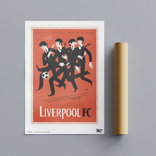 Captain Cyan Poster Liverpudlians FC | Greg Clarke | Poster