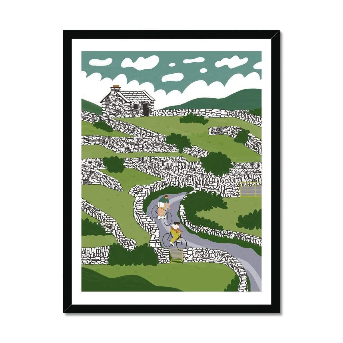 Prodigi Fine art 12"x16" / Black Frame Fuchsia MacAree | Inisheer