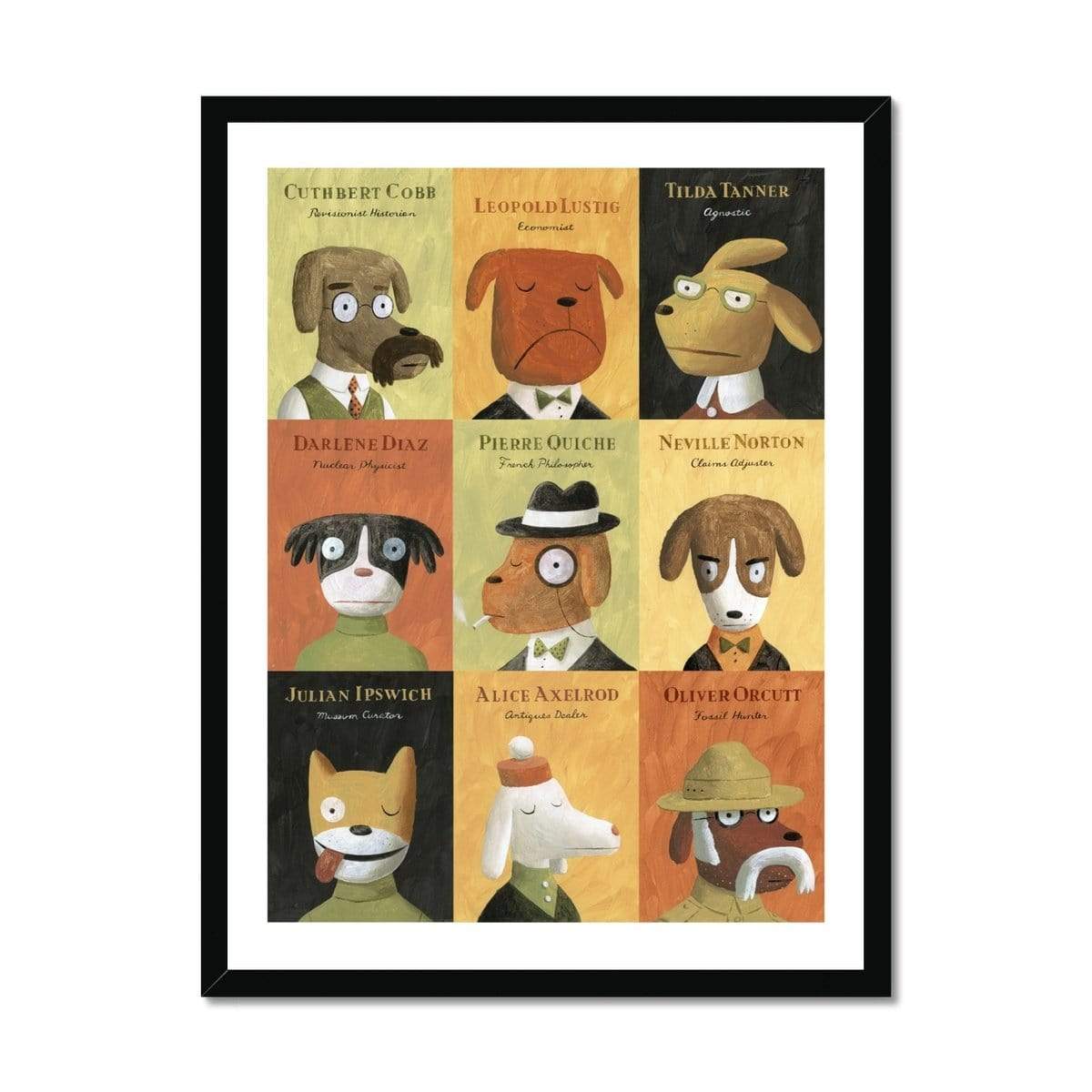 Prodigi Fine art 12"x16" / Black Frame Greg Clarke | Career Dog