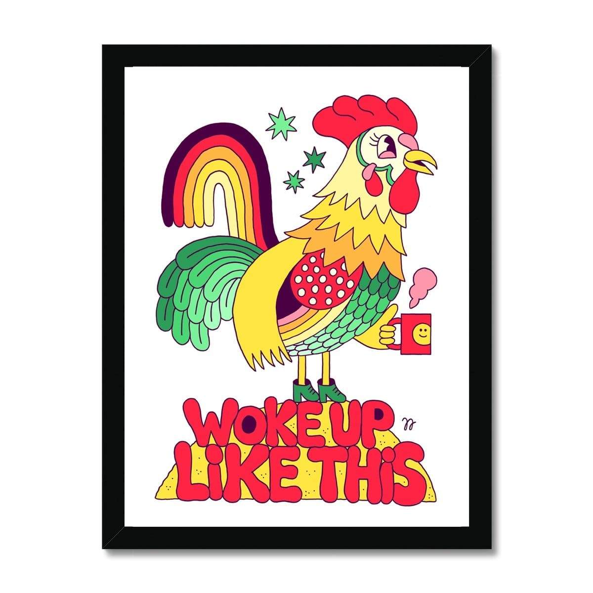 Prodigi Fine art 12"x16" / Black Frame Jango Jim | Woke Up Like This