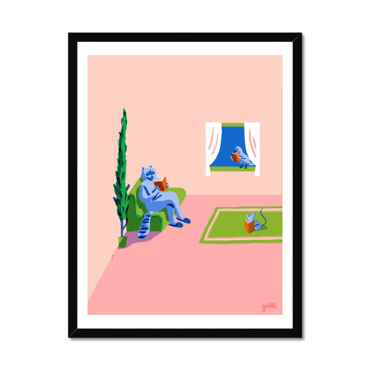 Prodigi Fine art 12"x16" / Black Frame Lorenzo Gritti  | Book Club