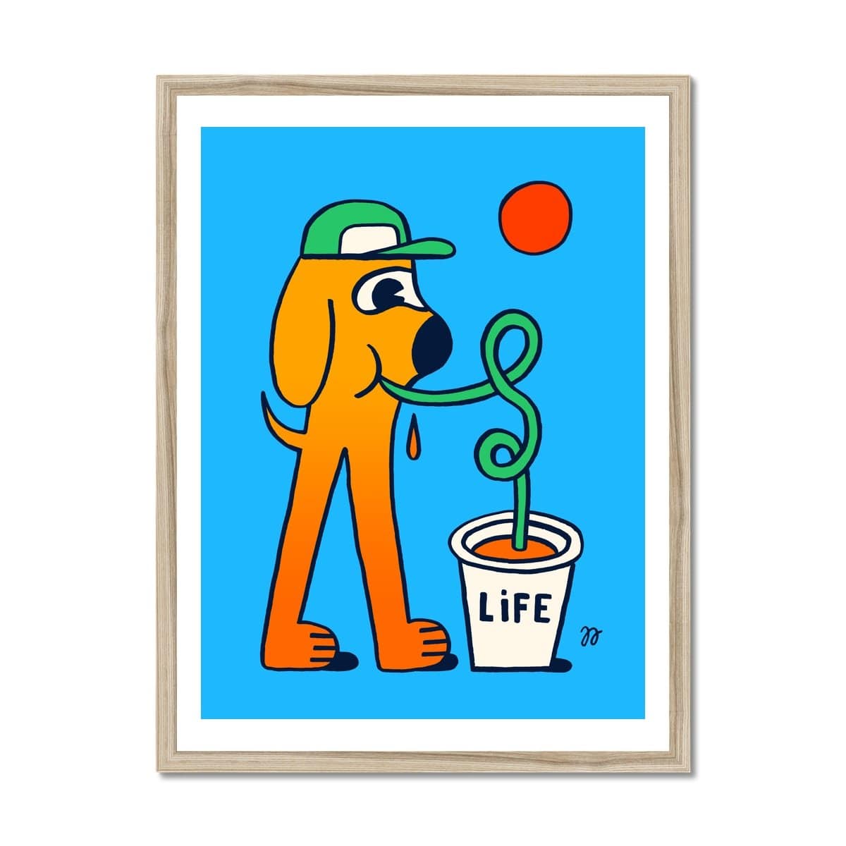 Prodigi Fine art 12"x16" / Natural Frame Jango Jim | Life