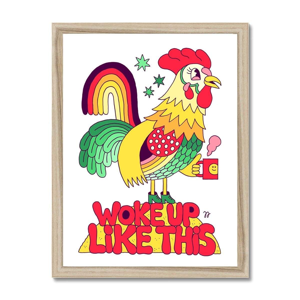 Prodigi Fine art 12"x16" / Natural Frame Jango Jim | Woke Up Like This