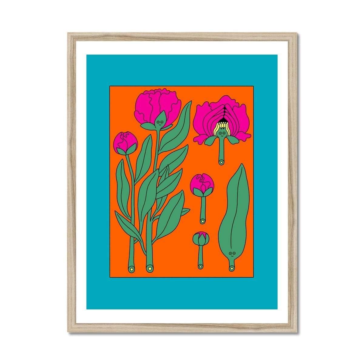 Prodigi Fine art 12"x16" / Natural Frame Lauren Humphrey | Peony