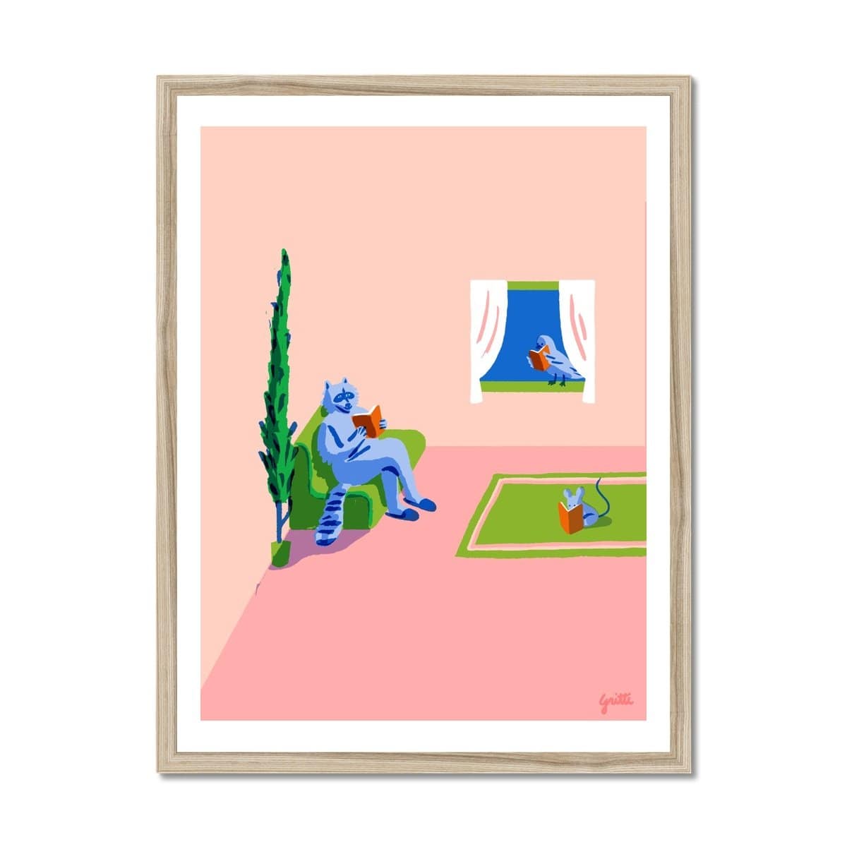 Prodigi Fine art 12"x16" / Natural Frame Lorenzo Gritti  | Book Club