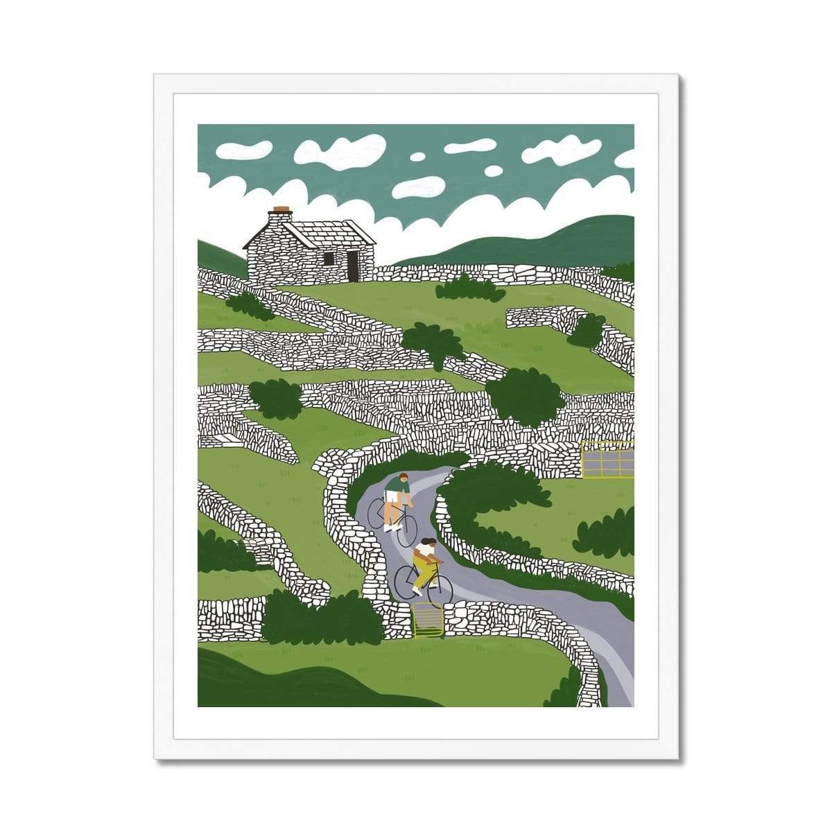 Prodigi Fine art 12"x16" / White Frame Fuchsia MacAree | Inisheer