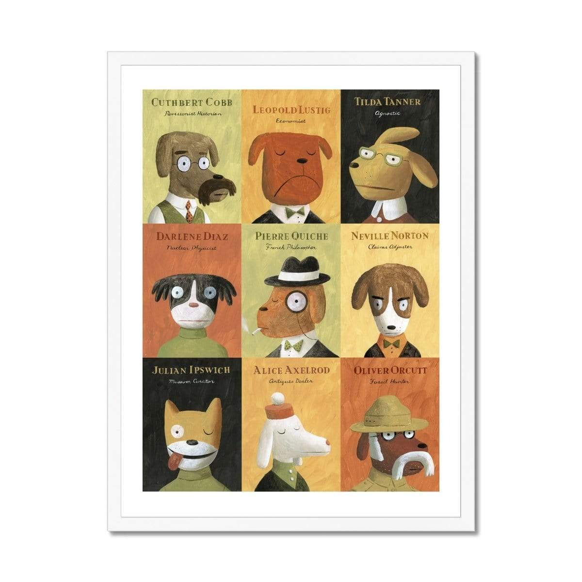 Prodigi Fine art 12"x16" / White Frame Greg Clarke | Career Dog