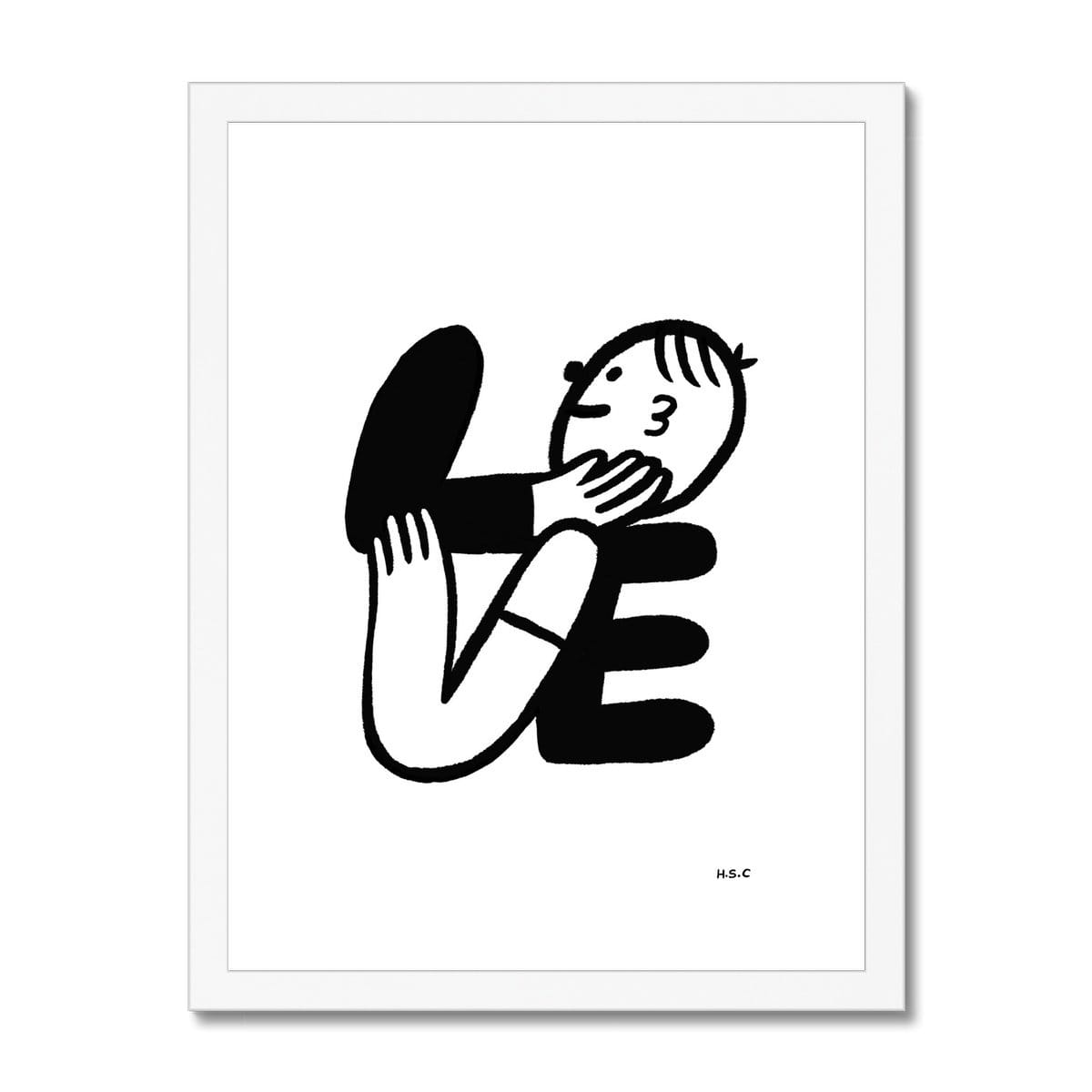 Prodigi Fine art 12"x16" / White Frame Holly St Clair | Love