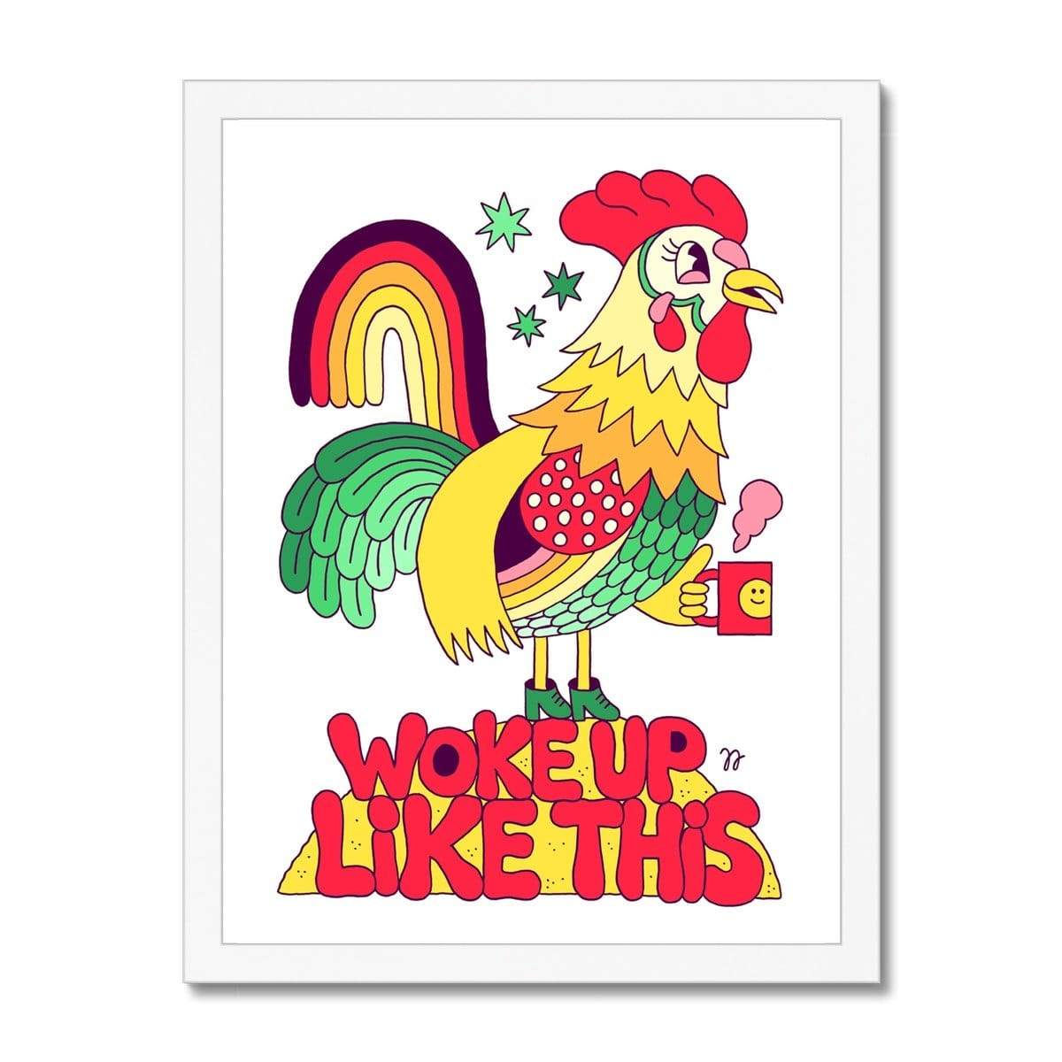 Prodigi Fine art 12"x16" / White Frame Jango Jim | Woke Up Like This