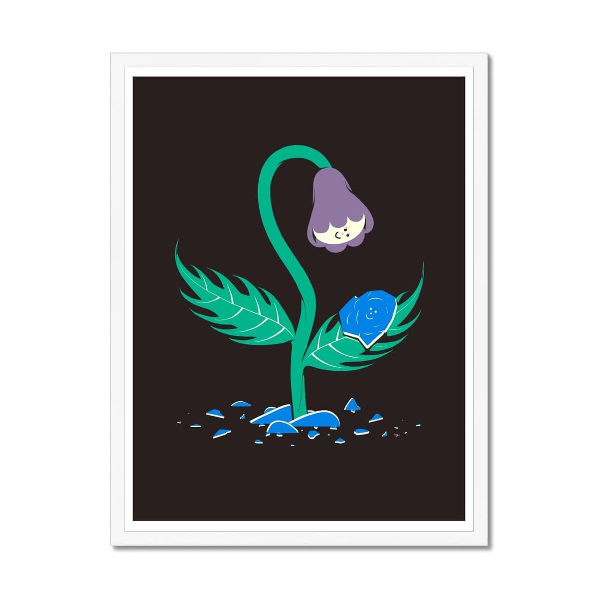 Prodigi Fine art 12"x16" / White Frame Stephen Maurice Graham | Gazing