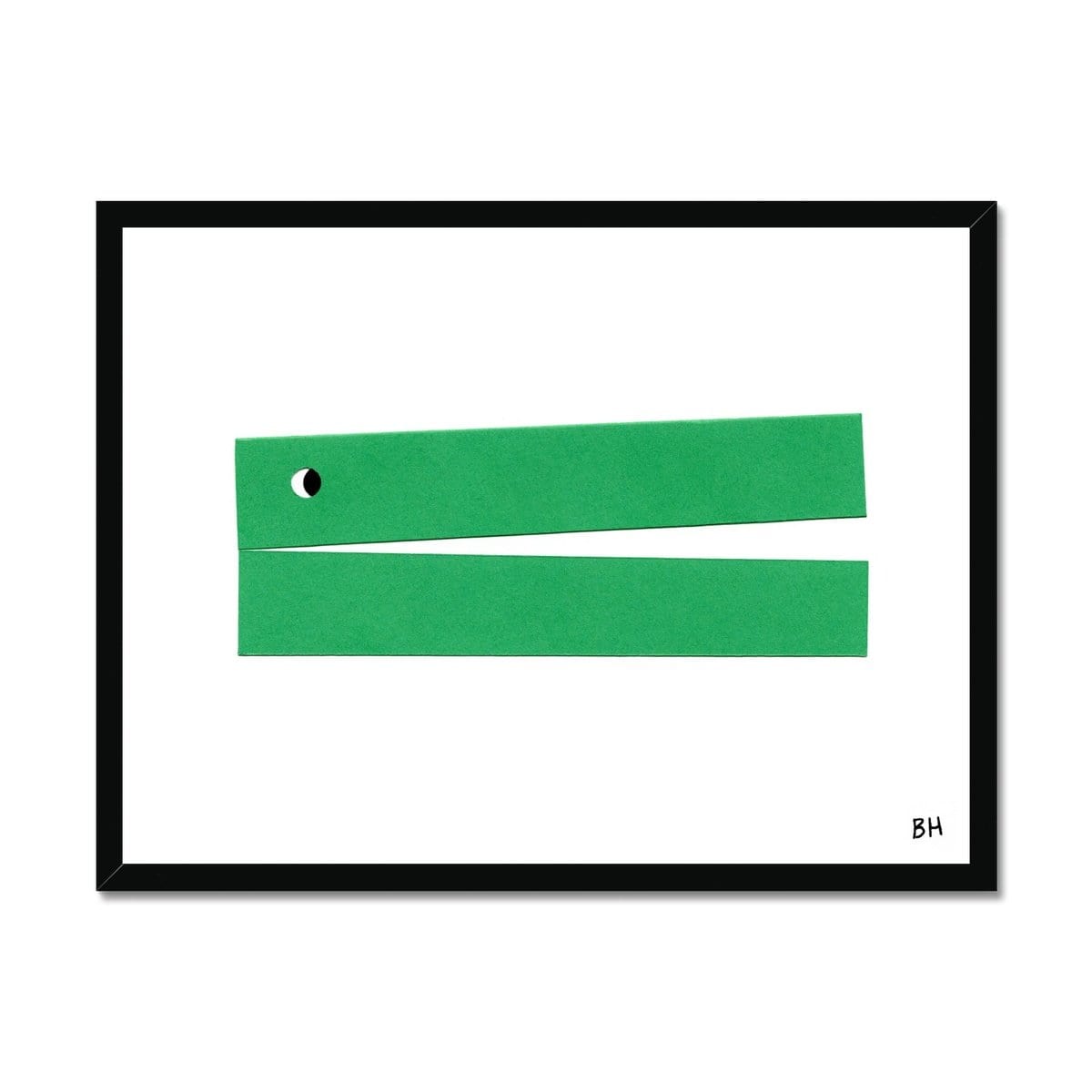 Prodigi Fine art 16"x12" / Black Frame Ben Hickey | Crocodile