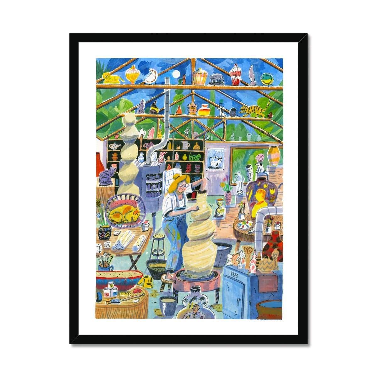 Prodigi Fine art 18"x24" / Black Frame Aart-Jan Venema | Pottery