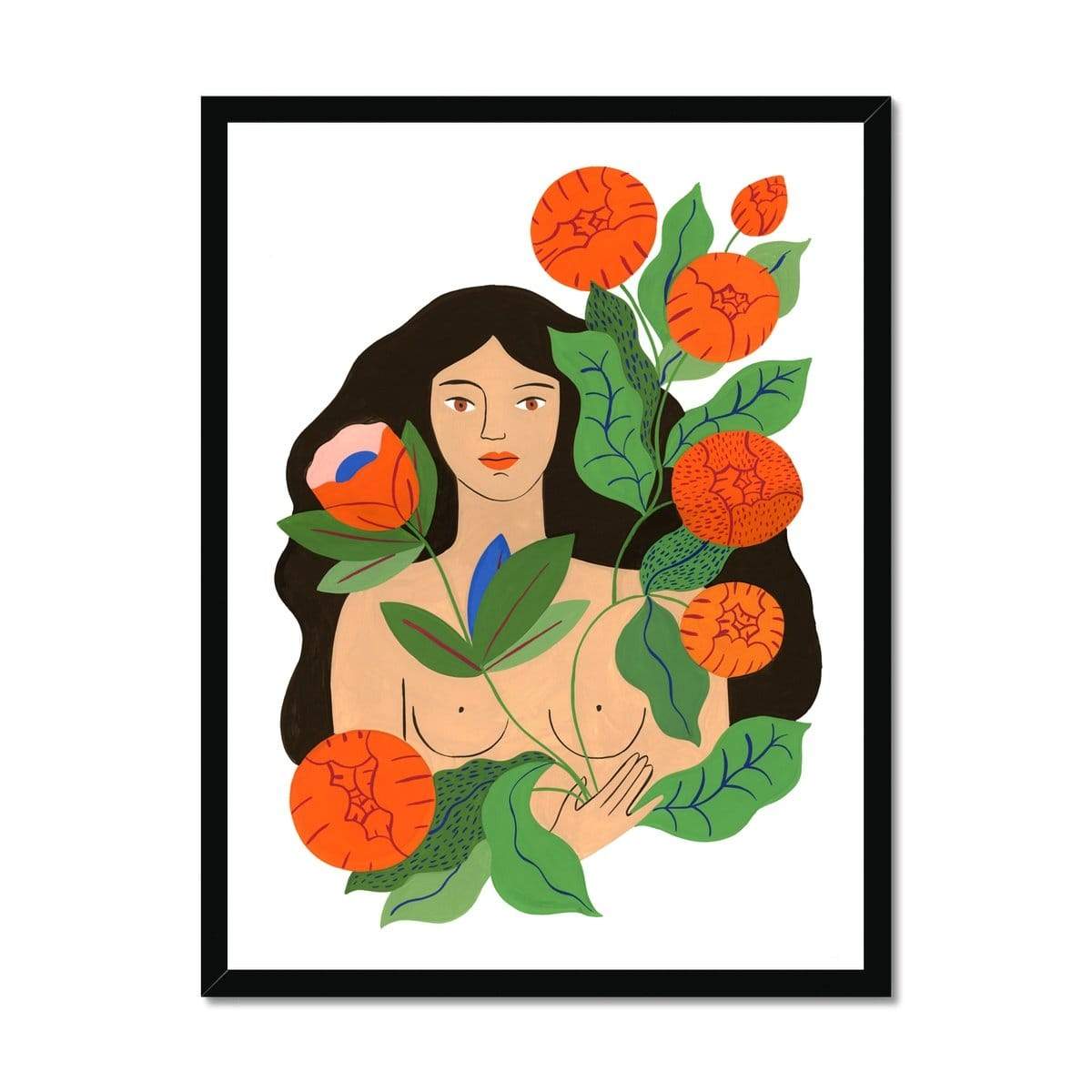 Prodigi Fine art 18"x24" / Black Frame Agathe Singer | Inner Garden