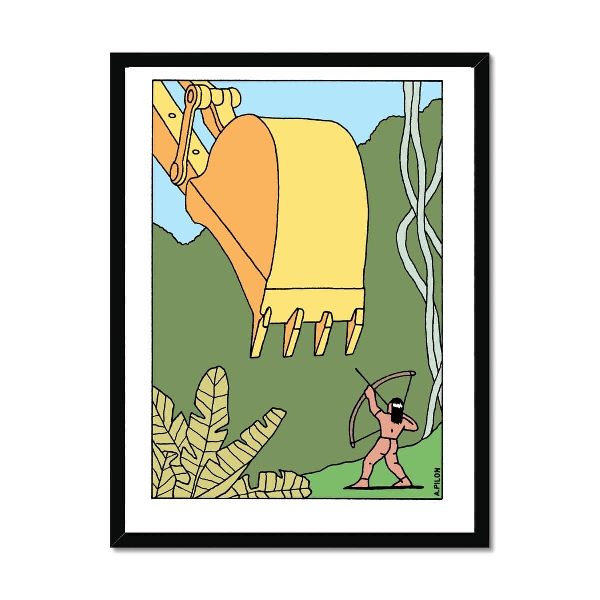 Prodigi Fine art 18"x24" / Black Frame Alain Pilon | Native Land