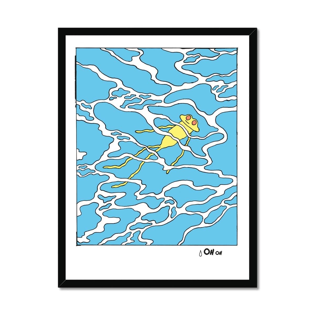 Prodigi Fine art 18"x24" / Black Frame Anna Haifisch | Pool