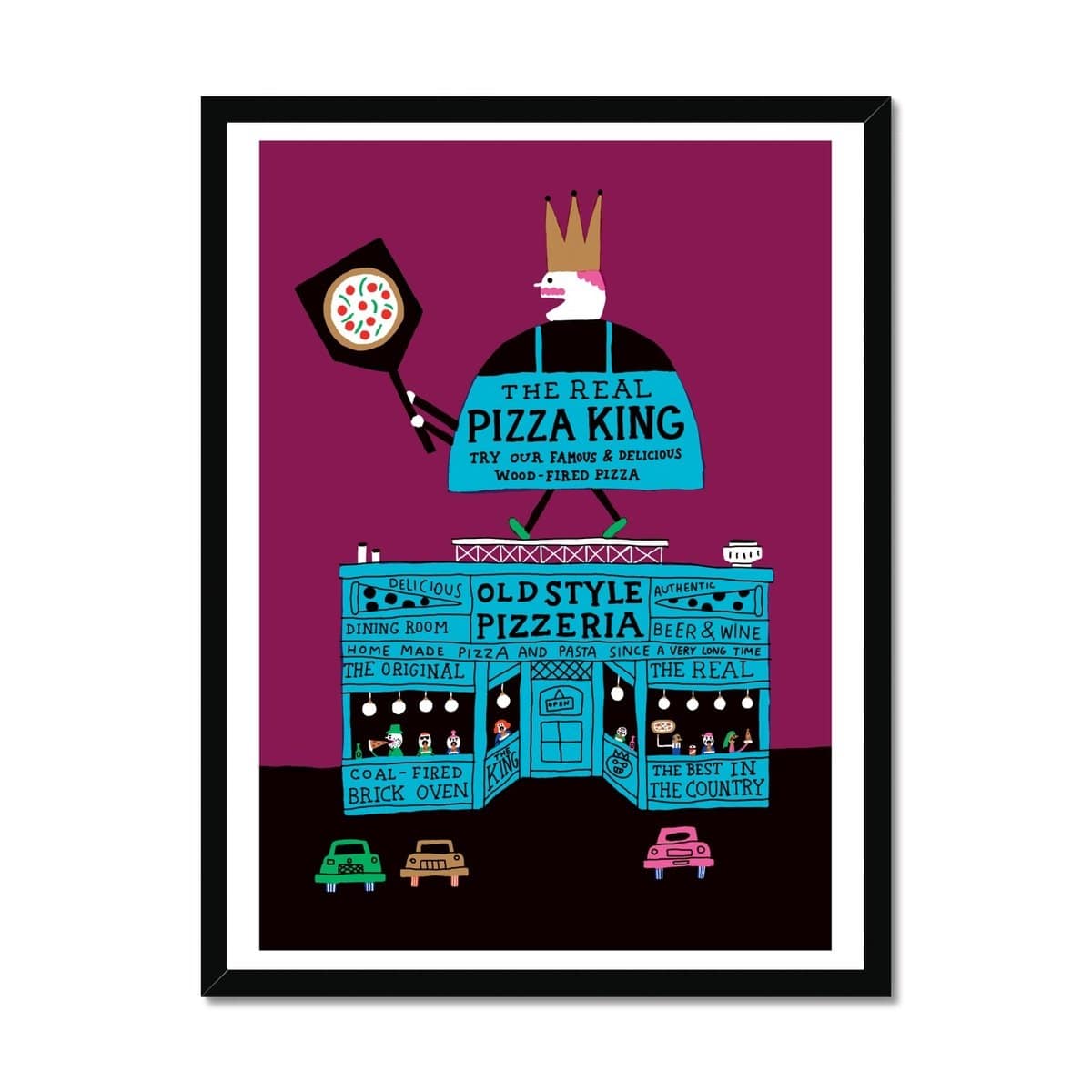 Prodigi Fine art 18"x24" / Black Frame Benoit Tardif | Pizza King 02