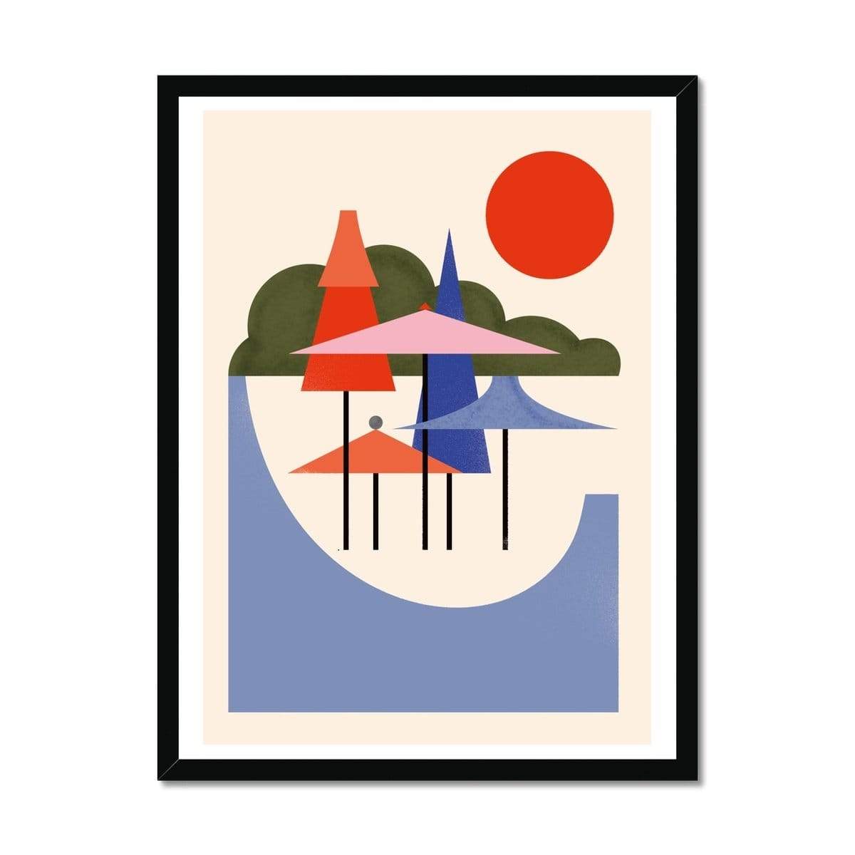 Prodigi Fine art 18"x24" / Black Frame Bratislav Milenković | Summer III