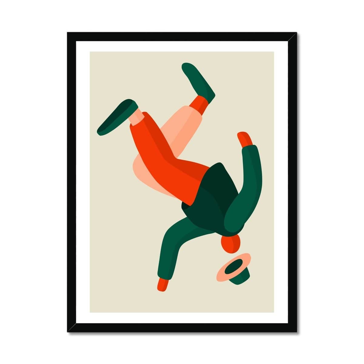 Prodigi Fine art 18"x24" / Black Frame Cecile Gariepy | Man with Hat