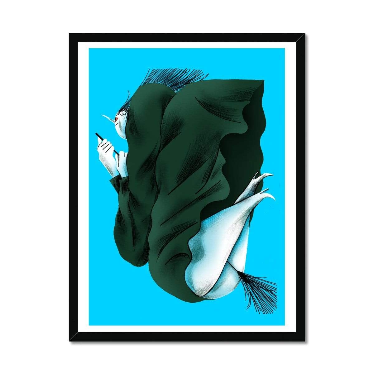 Prodigi Fine art 18"x24" / Black Frame Charlotte Dumortier | Broomstick