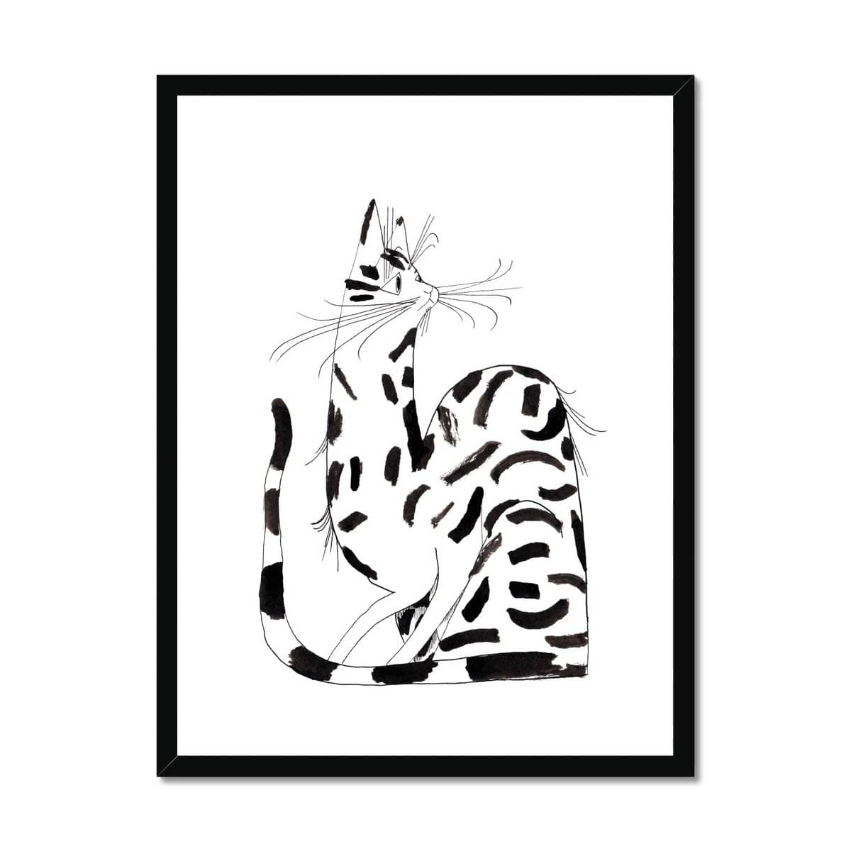 Prodigi Fine art 18"x24" / Black Frame Charlotte Dumortier | Cat