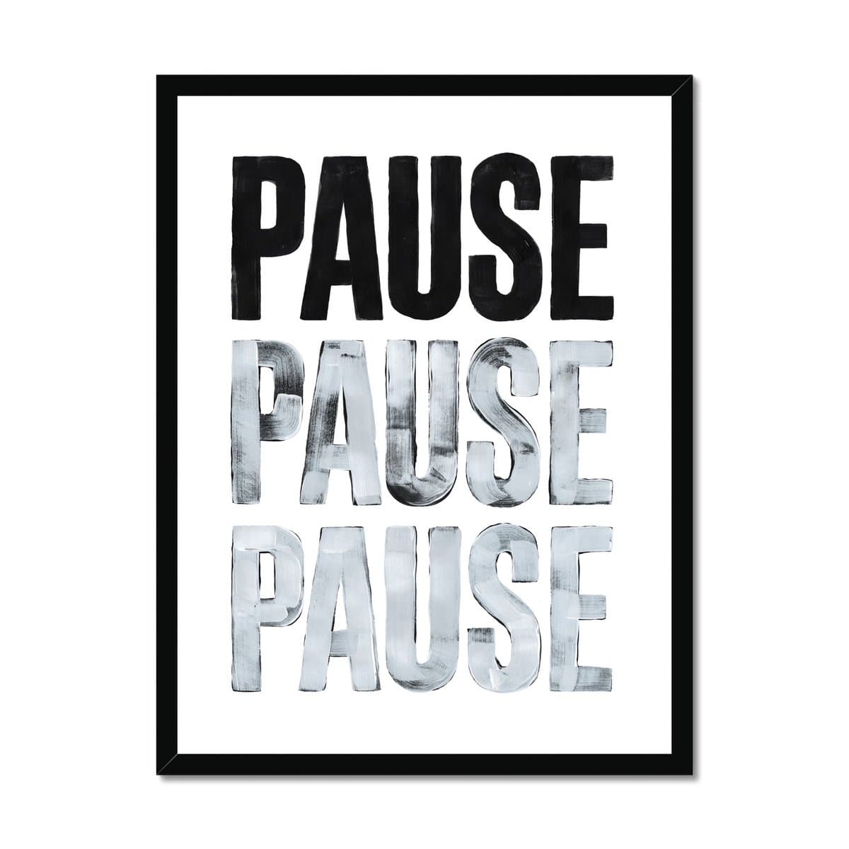 Prodigi Fine art 18"x24" / Black Frame Chris Clarke | PAUSE Framed Print