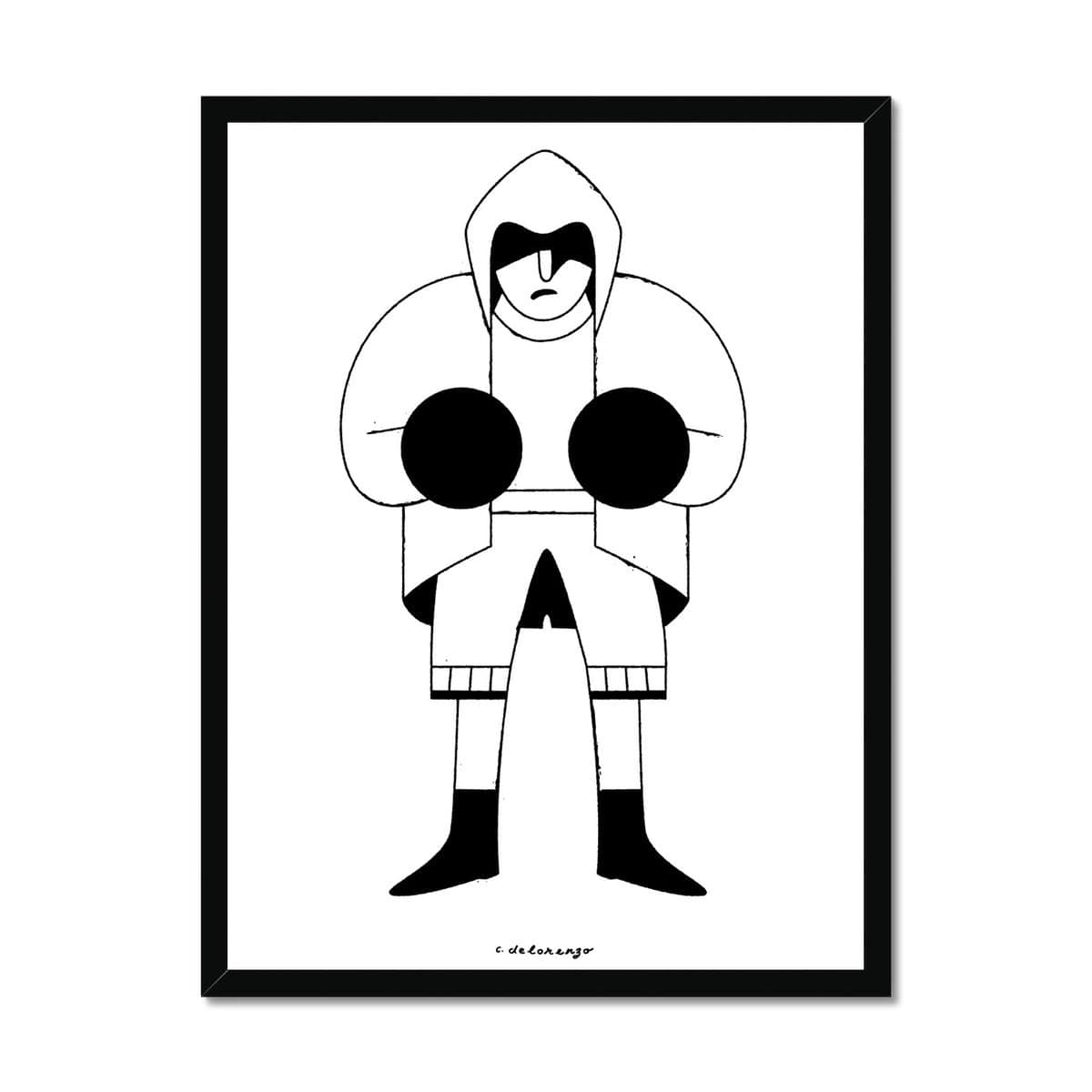 Prodigi Fine art 18"x24" / Black Frame Christopher Delorenzo | Boxer