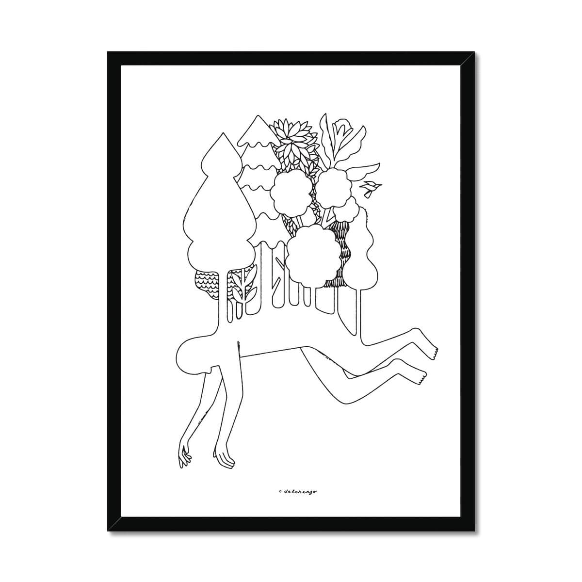 Prodigi Fine art 18"x24" / Black Frame Christopher DeLorenzo | Floating Forest