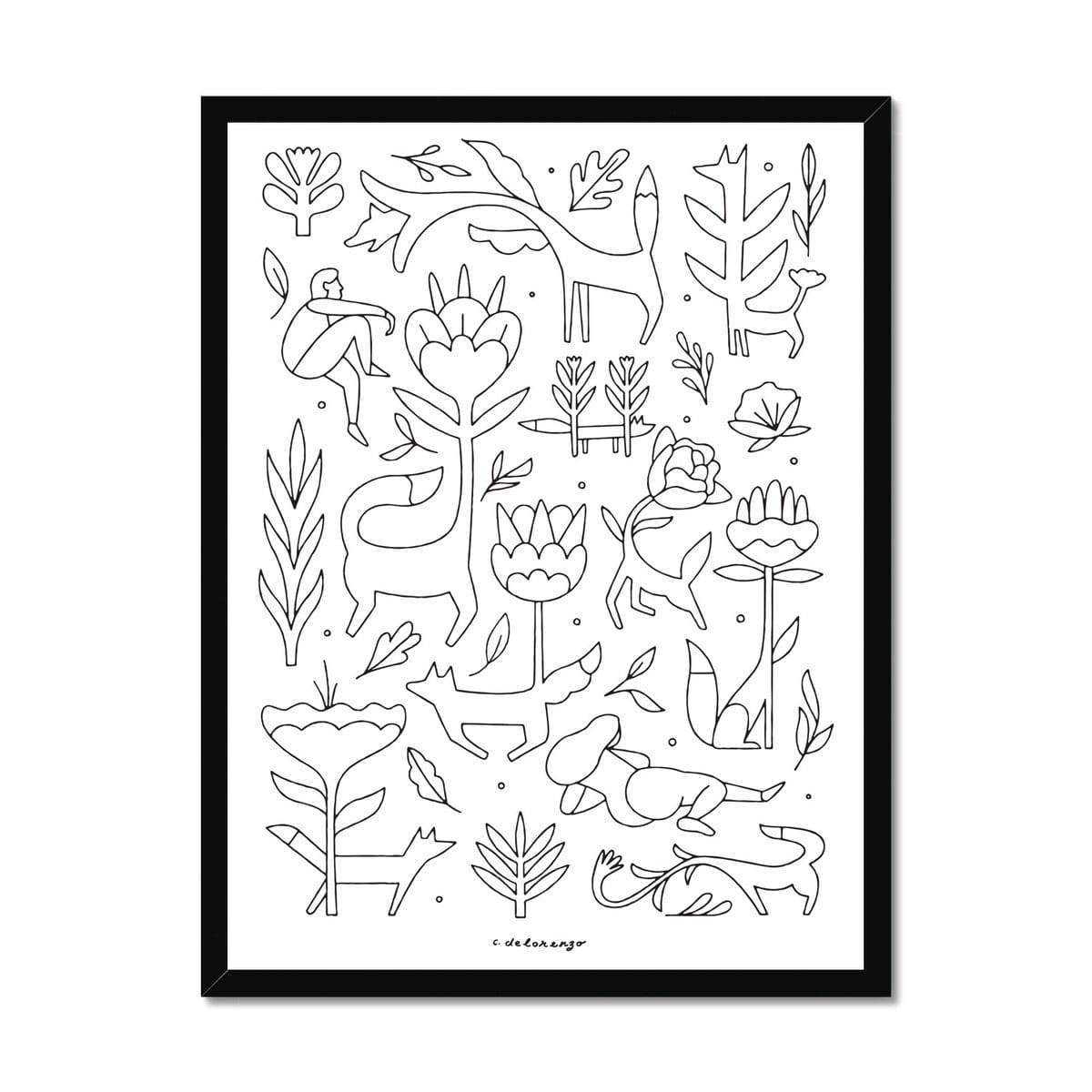 Prodigi Fine art 18"x24" / Black Frame Christopher DeLorenzo | Forest Lovers